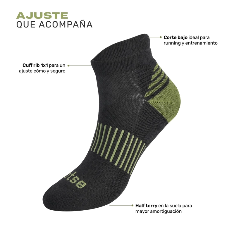 CALCETINES DEPORTIVOS CORTE TOBILLO VORA 3 PARES LHOTSE - 4