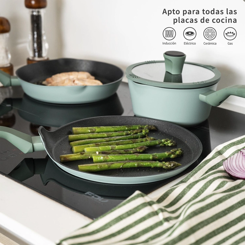 BATERIA DE COCINA ANTIADHERENTE LUCCA 10 PCS SIMPLIT - 3
