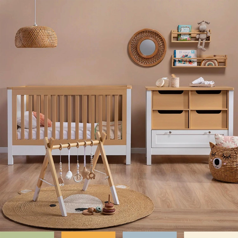 GIMNASIO MADERA BEBE  MONTESSORI JUGUETES COLGANTES BANDU - 7