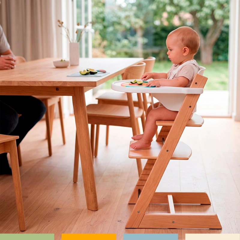 SILLA DE COMER EVOLUTIVA DE MADERA REGULABLE BEBE  BANDU - 2