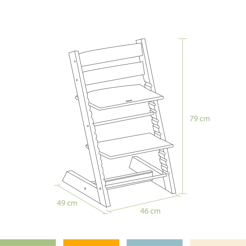 SILLA DE COMER EVOLUTIVA DE MADERA REGULABLE BEBE  BANDU - 8