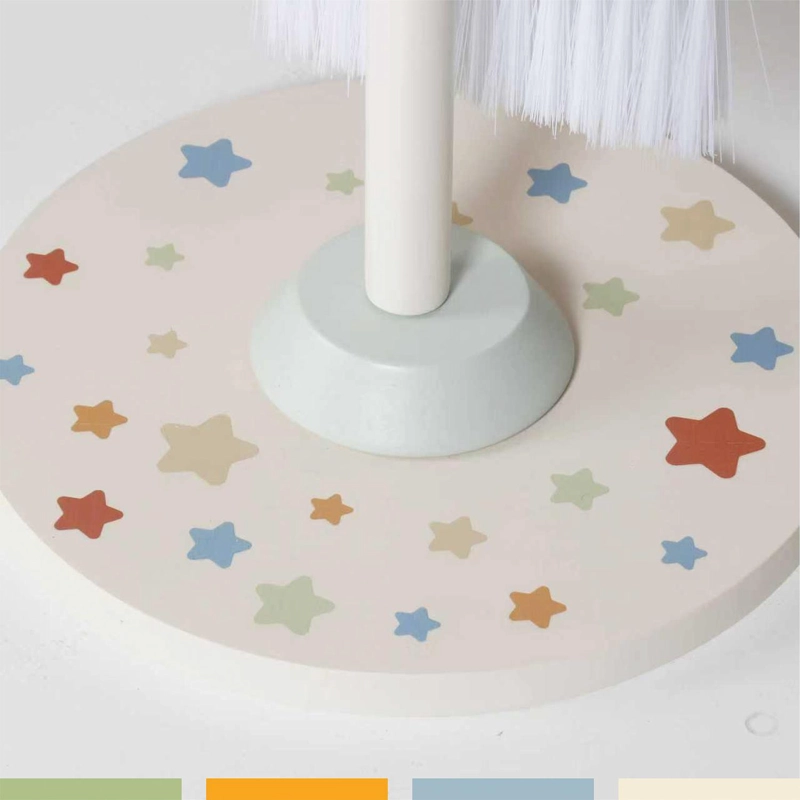 JUGUETE SET DE ASEO Y LIMPIEZA MADERA NIÑOS SOPORTE BANDU - 6