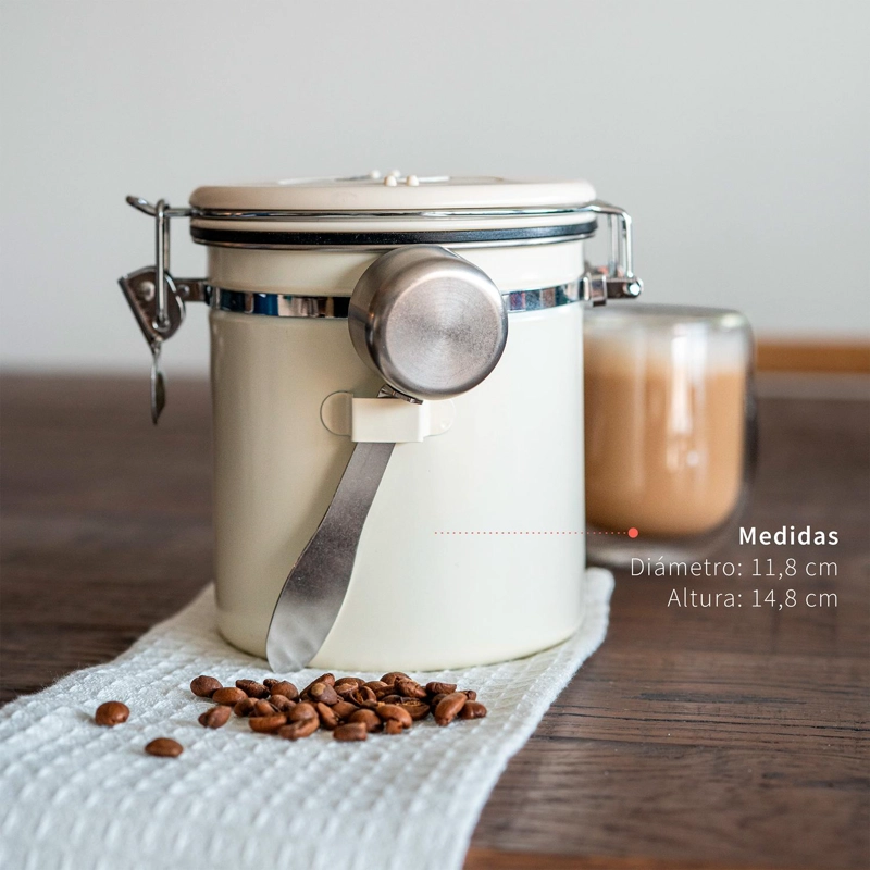 CONTENEDOR HERME TICO DE CAFE  1,5 LTS ACERO INOXIDABLE MILAN SIMPLIT - 5