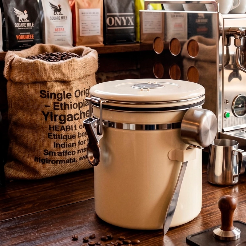 CONTENEDOR HERME TICO DE CAFE  1,5 LTS ACERO INOXIDABLE MILAN SIMPLIT - 8