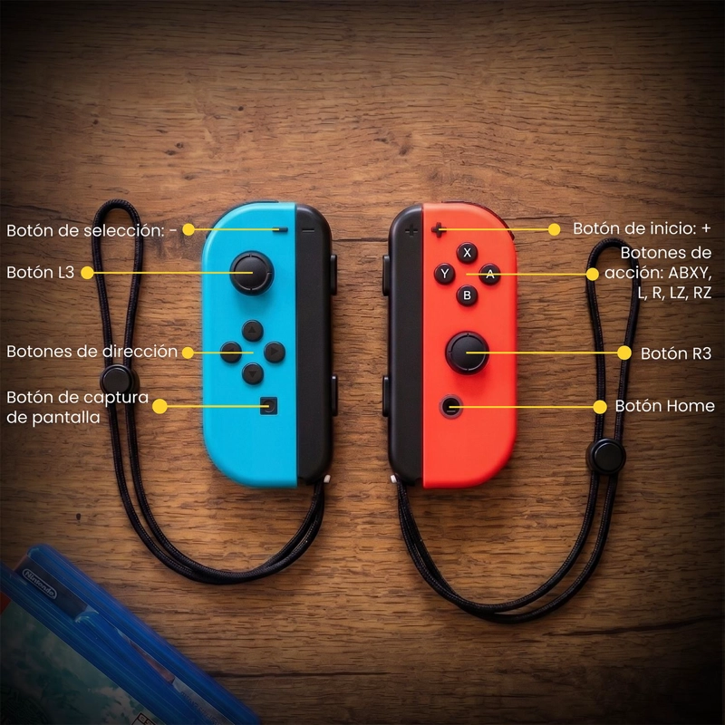 CONTROL JOYSTICK INALAMBRICO COMPATIBLE SWITCH JOY-CON LEVO - 6