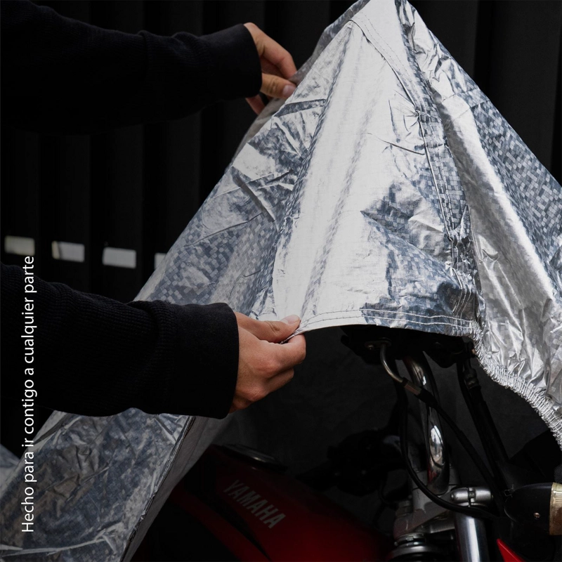 CARPA FUNDA CUBRE MOTO IMPERMEABLE PREMIUM CON FELPA XROAD - 8