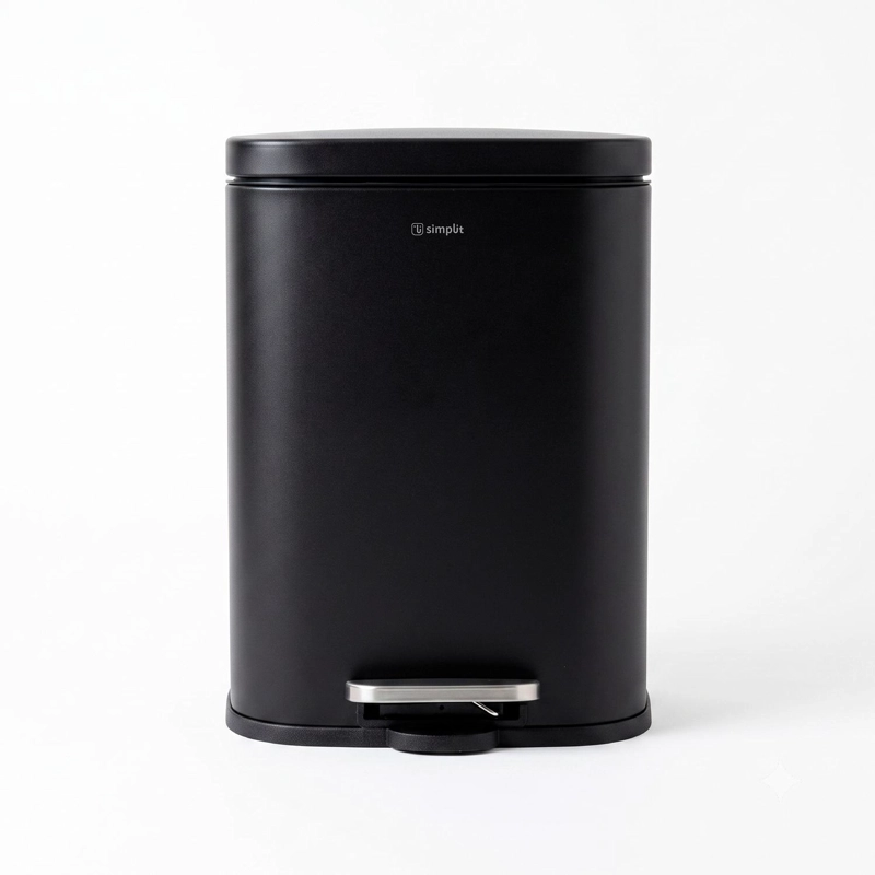 BASURERO COCINA LIVORNO 12LT PEDAL ACERO INOX SIMPLIT - 1