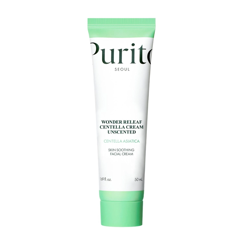 CREMA FACIAL CENTELLA 50ML PURITO WONDER RELEAF SIN PERFUME - 1