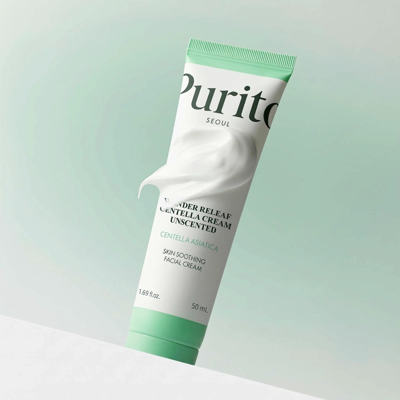 CREMA FACIAL CENTELLA 50ML PURITO WONDER RELEAF SIN PERFUME - 4