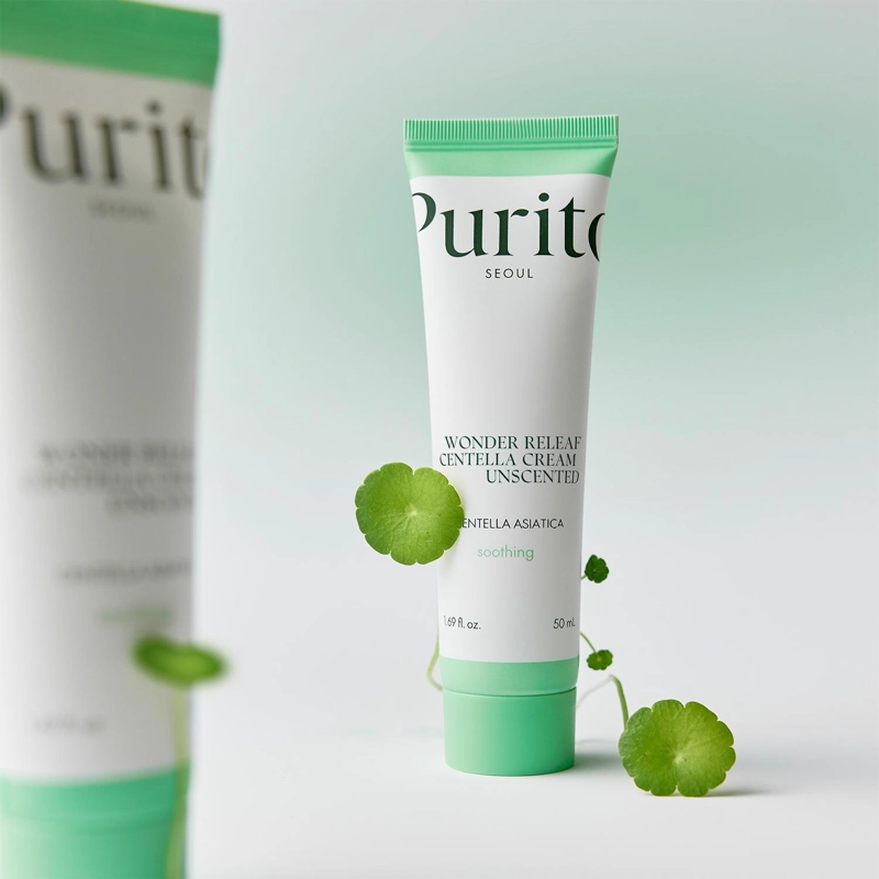 CREMA FACIAL CENTELLA 50ML PURITO WONDER RELEAF SIN PERFUME - 7