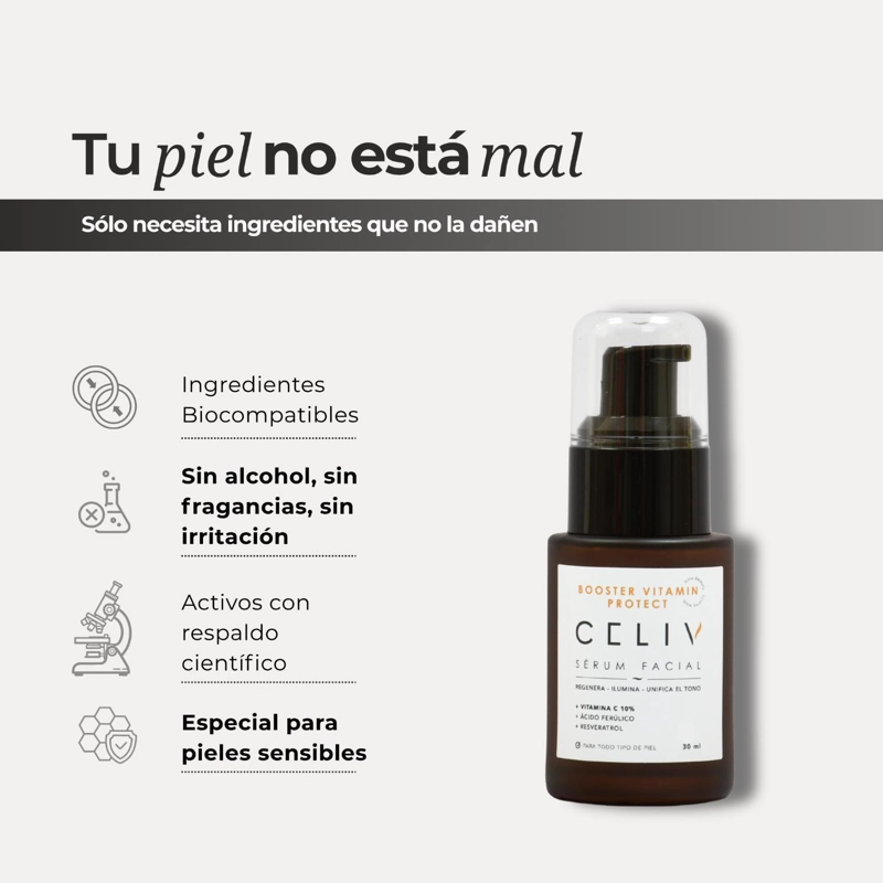 SE RUM VITAMINA C ANTIOXIDANTE 30ML ILUMINADOR CELIV - 8