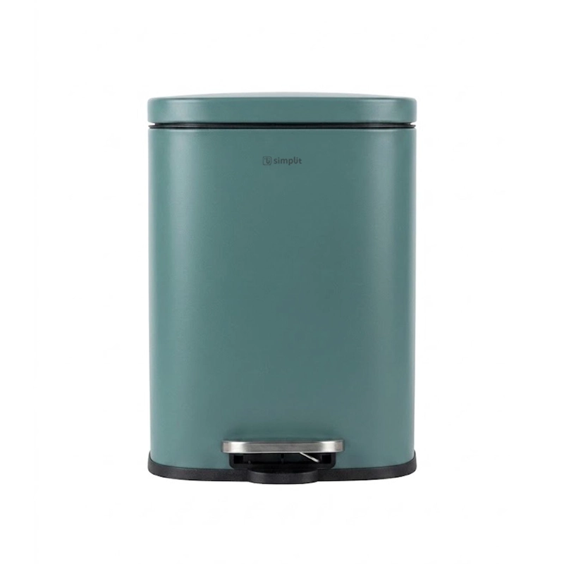 BASURERO COCINA LUCCA 12LT PEDAL ACERO INOX SIMPLIT - 1