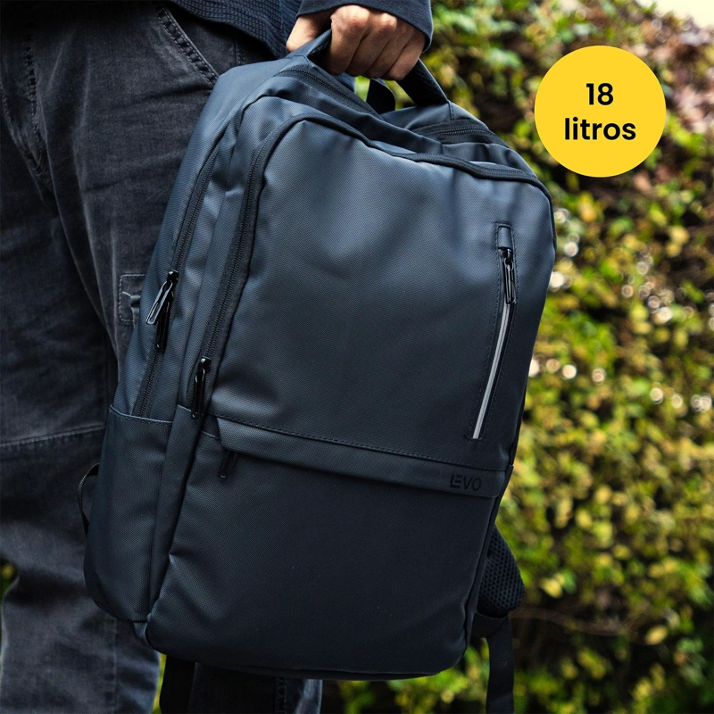 MOCHILA NOTEBOOK EJECUTIVA VELAR LITE IMPERMEABLE 18L LEVO - 2