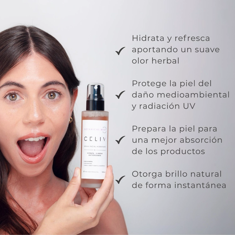 BRUMA FACIAL HIDRATANTE BOTANICAL MIST 100ML CELIV - 4