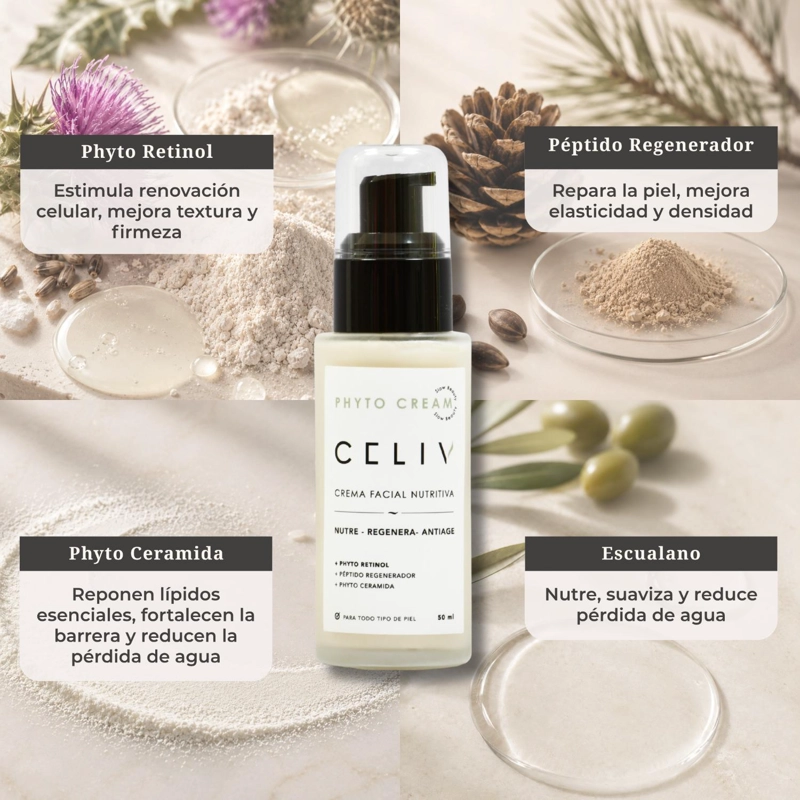 CREMA NOCHE NUTRITIVA PHYTO CREAM 50ML REGENERANTE CELIV - 5