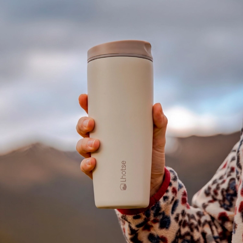 VASO MUG TE RMICO AGUA CAFE  TERMICUP 590 ML ACERO INOX LHOTSE - 2