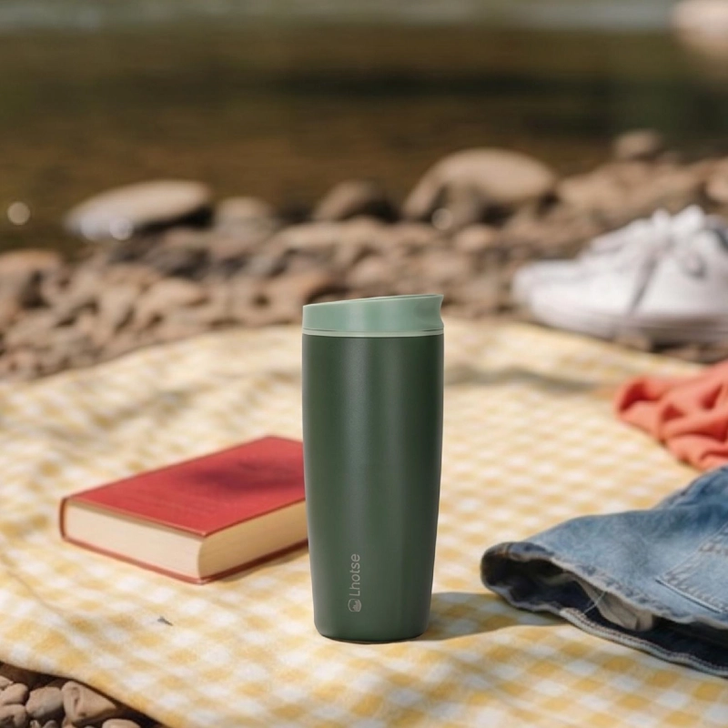 VASO MUG TE RMICO AGUA CAFE  TERMICUP 590 ML ACERO INOX LHOTSE - 2