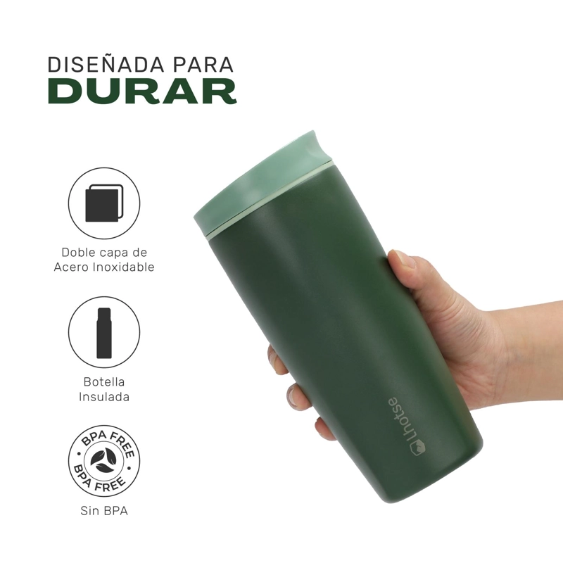 VASO MUG TE RMICO AGUA CAFE  TERMICUP 590 ML ACERO INOX LHOTSE - 3