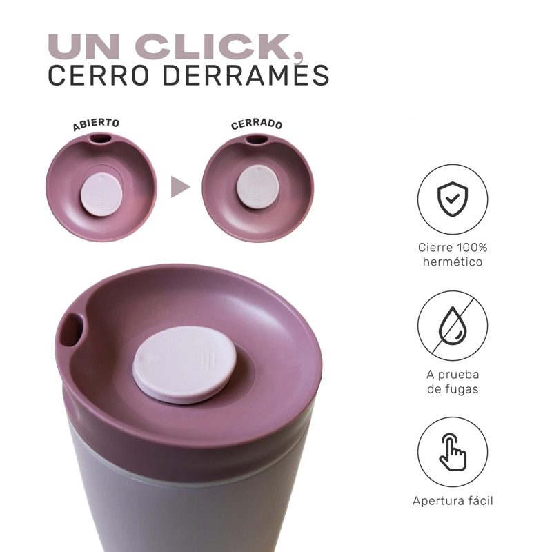 VASO MUG TE RMICO AGUA CAFE  TERMICUP 590 ML ACERO INOX LHOTSE - 4