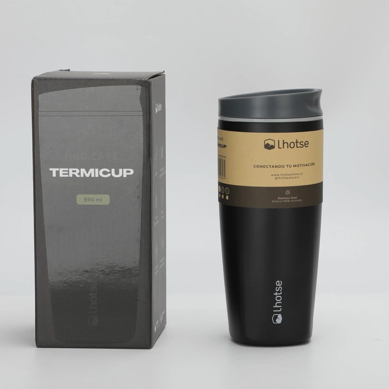 VASO MUG TE RMICO AGUA CAFE  TERMICUP 590 ML ACERO INOX LHOTSE - 7