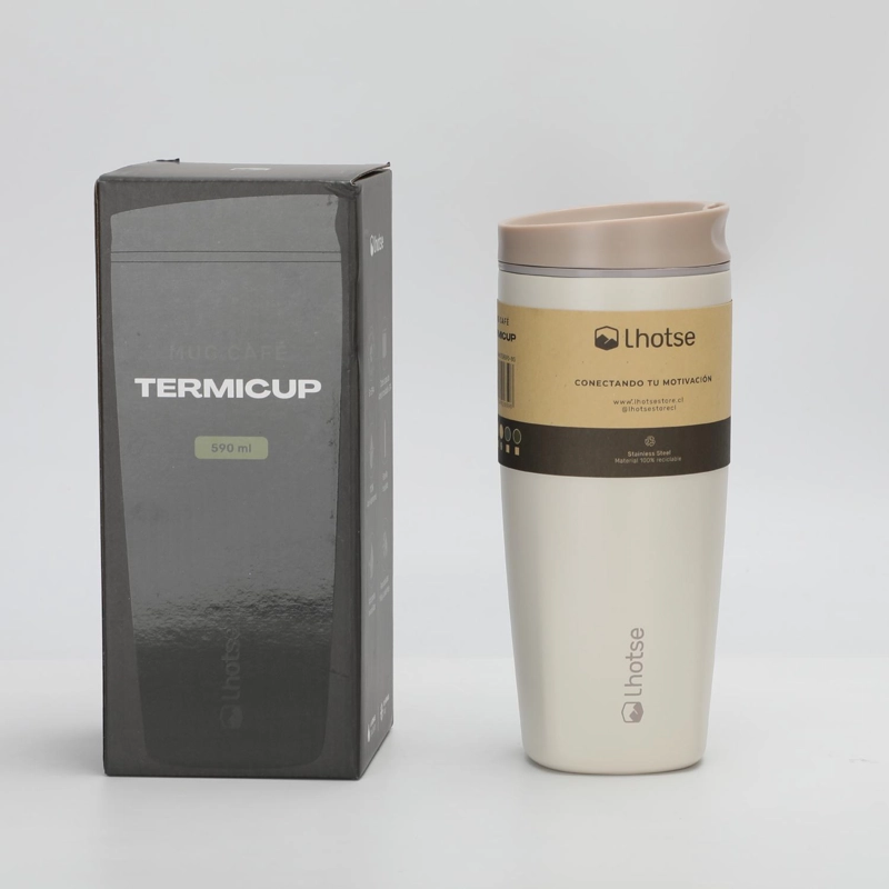 VASO MUG TE RMICO AGUA CAFE  TERMICUP 590 ML ACERO INOX LHOTSE - 7