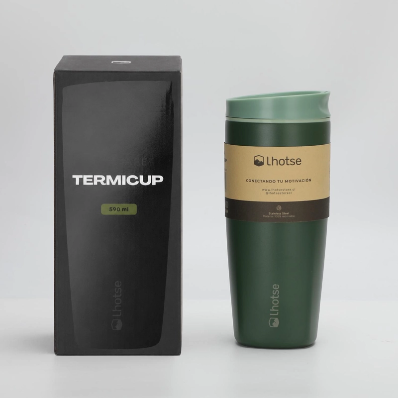 VASO MUG TE RMICO AGUA CAFE  TERMICUP 590 ML ACERO INOX LHOTSE - 7
