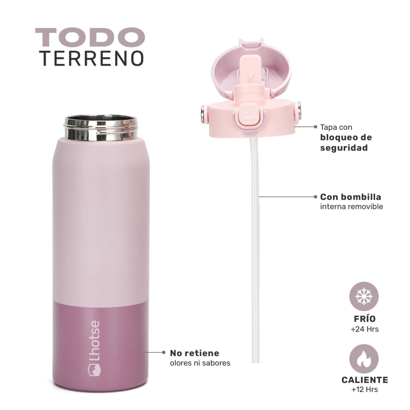 TERMO BOTELLA TERMICA ACERO INOX HYDROTEK 750ML 2-1 - 5