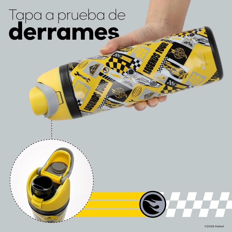 BOTELLA TE RMICA INSULADA HOT WHEELS LEGENDS 750 ML UMA - 3