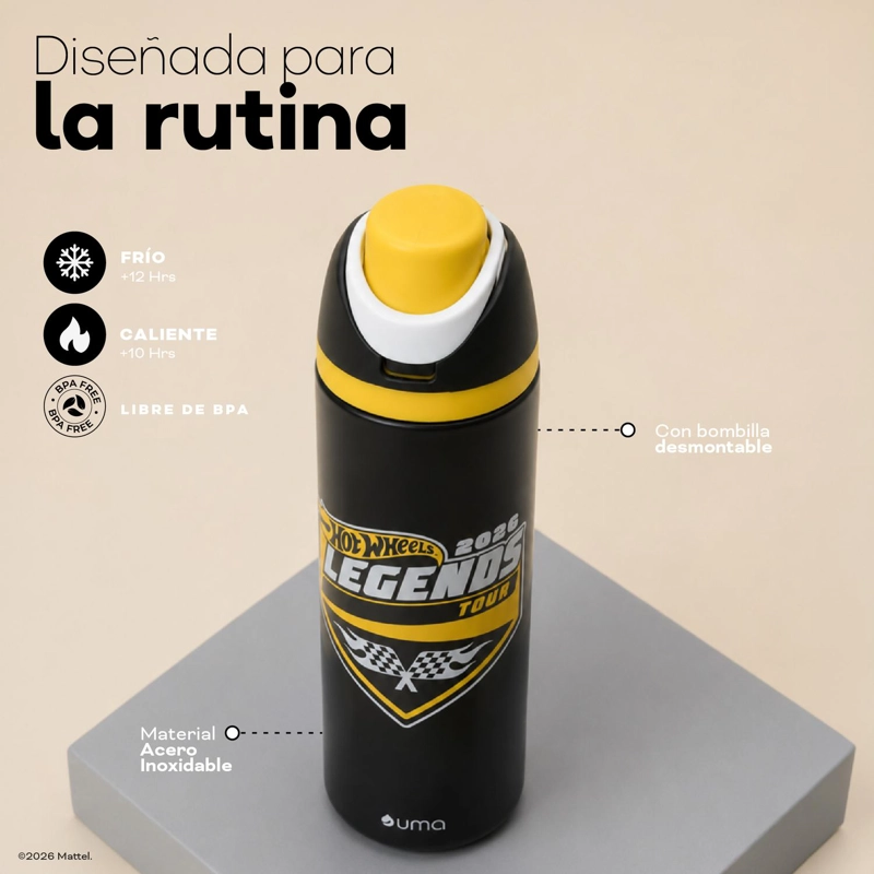BOTELLA TE RMICA INSULADA HOT WHEELS LEGENDS 750 ML UMA - 4