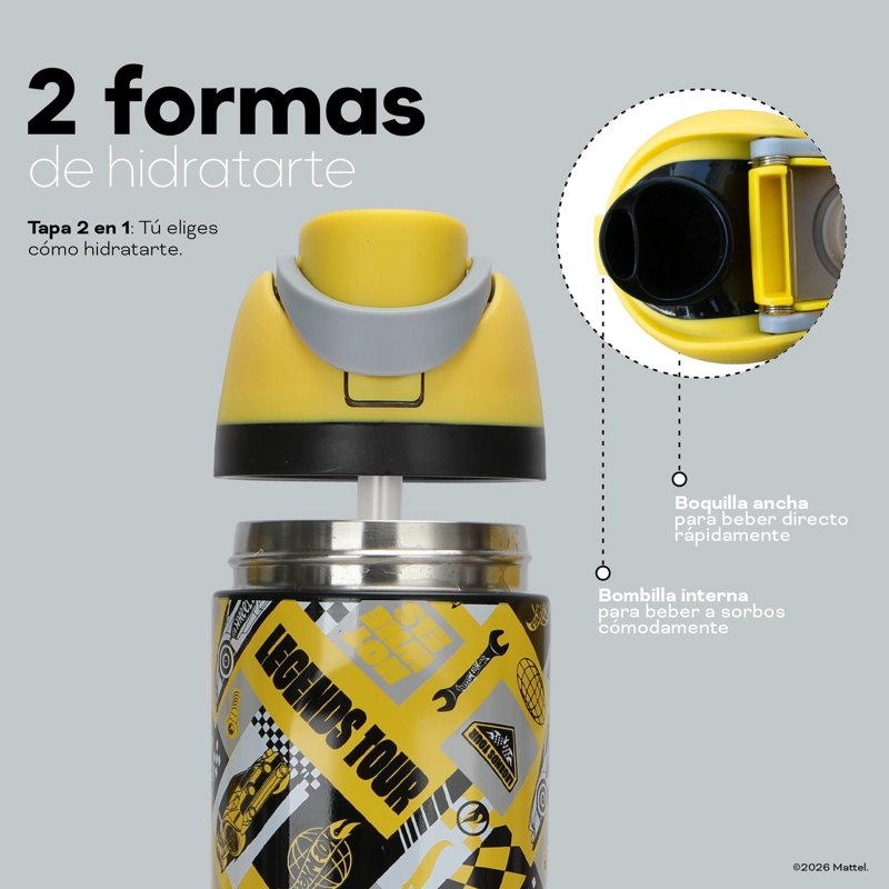 BOTELLA TE RMICA INSULADA HOT WHEELS LEGENDS 750 ML UMA - 5