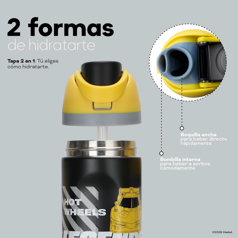 BOTELLA TE RMICA INSULADA HOT WHEELS LEGENDS 750 ML UMA - 5