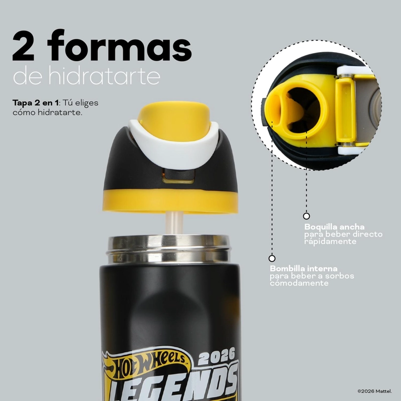 BOTELLA TE RMICA INSULADA HOT WHEELS LEGENDS 750 ML UMA - 5