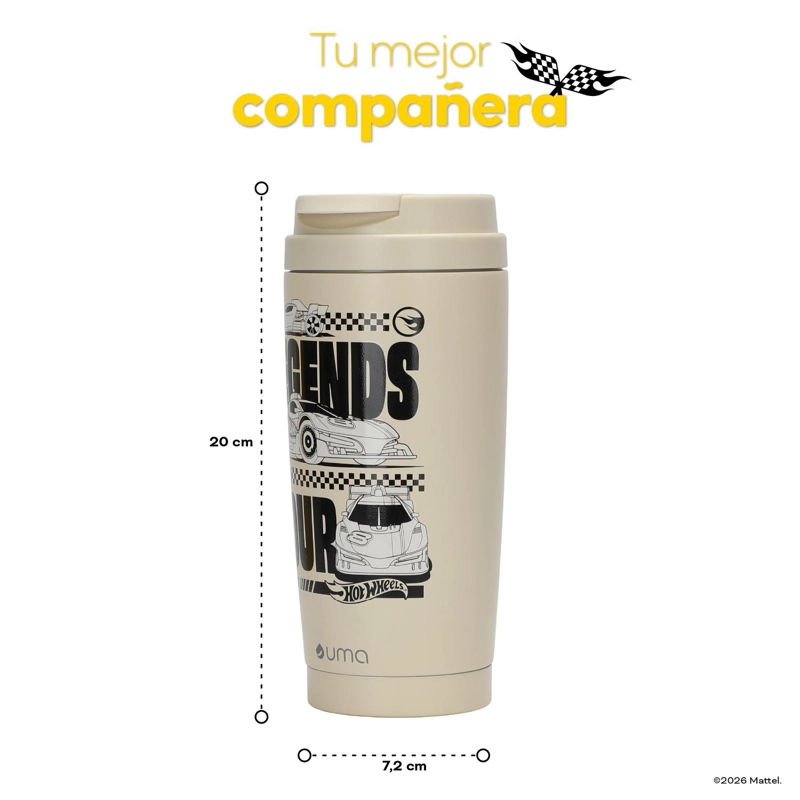 VASO TE RMICO PARA CAFE  MUG HOT WHEELS LEGENDS 590 ML UMA - 6