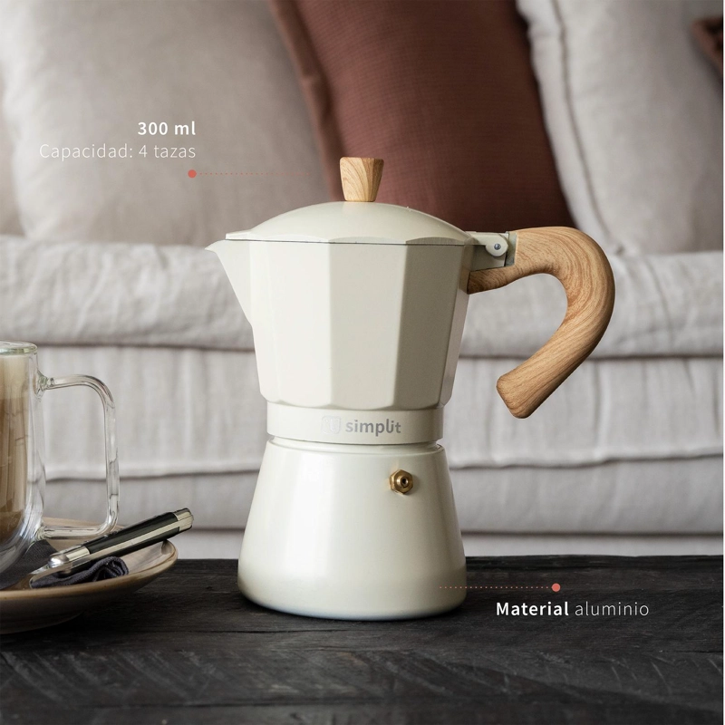 CAFETERA ITALIANA MOKA 4 TAZAS 300ML SIMPLIT - 3