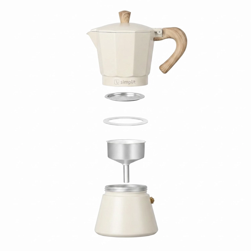 CAFETERA ITALIANA MOKA 4 TAZAS 300ML SIMPLIT - 7