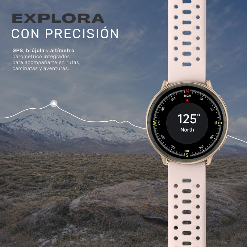 RELOJ SMARTWATCH GPS SHAR T1 43,5MM BLACK LHOTSE - 5