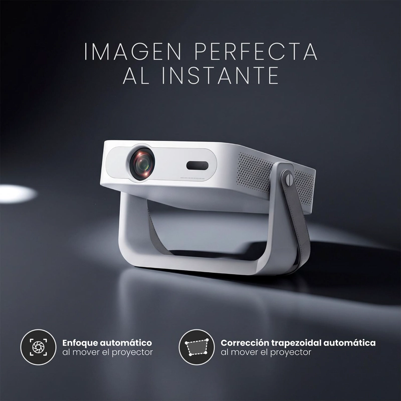 PROYECTOR PORTATIL SMART NOVUS 17000LM WIFI BT ANDROID LEVO - 4