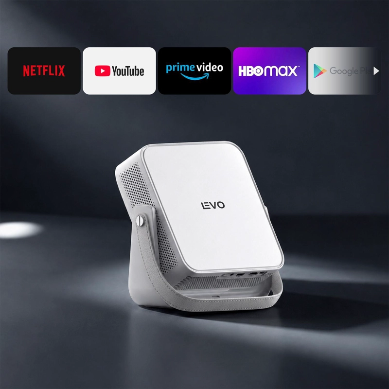 PROYECTOR PORTATIL SMART NOVUS 17000LM WIFI BT ANDROID LEVO - 5