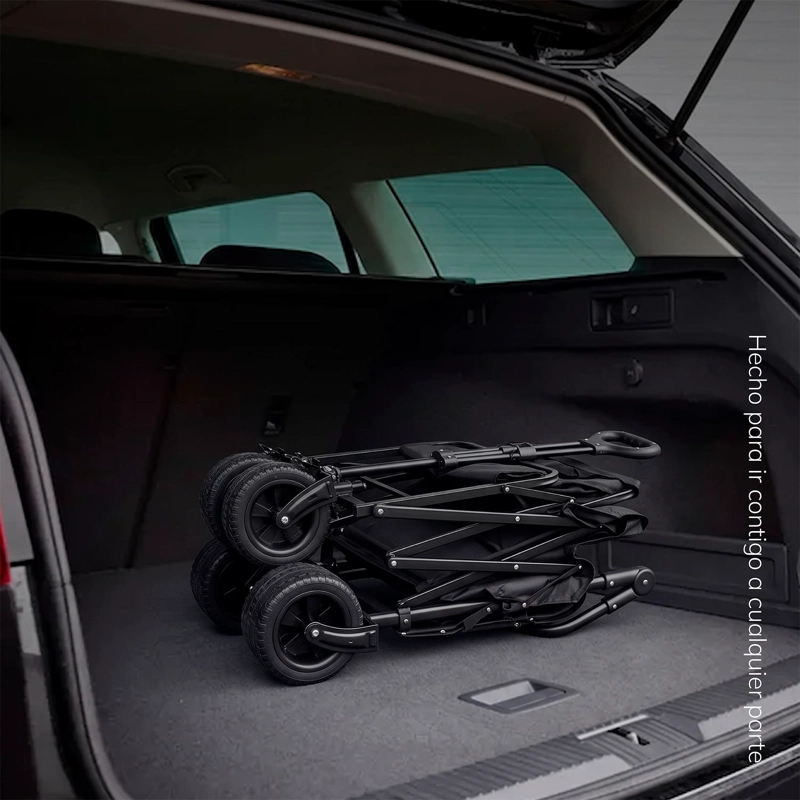 CARRO DE TRANSPORTE CON TECHO 150 KG NEGRO XROAD - 8