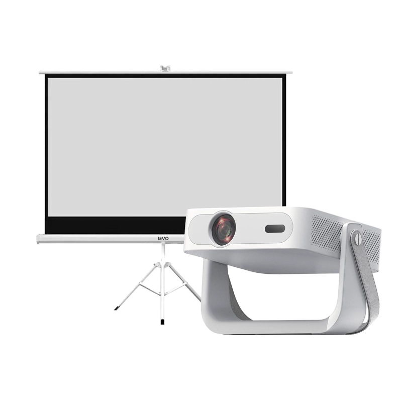 PACK PROYECTOR PORTATIL NOVUS + TELON 100' BLANCO LEVO