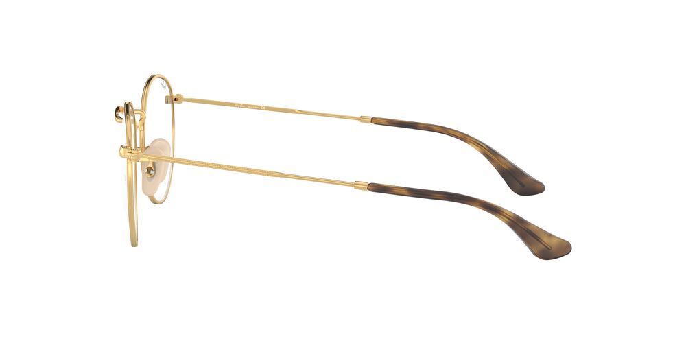 ANTEOJOS RAY-BAN ÓPTICOS RX3447V ROUND METAL DORADO UNISEX - 3