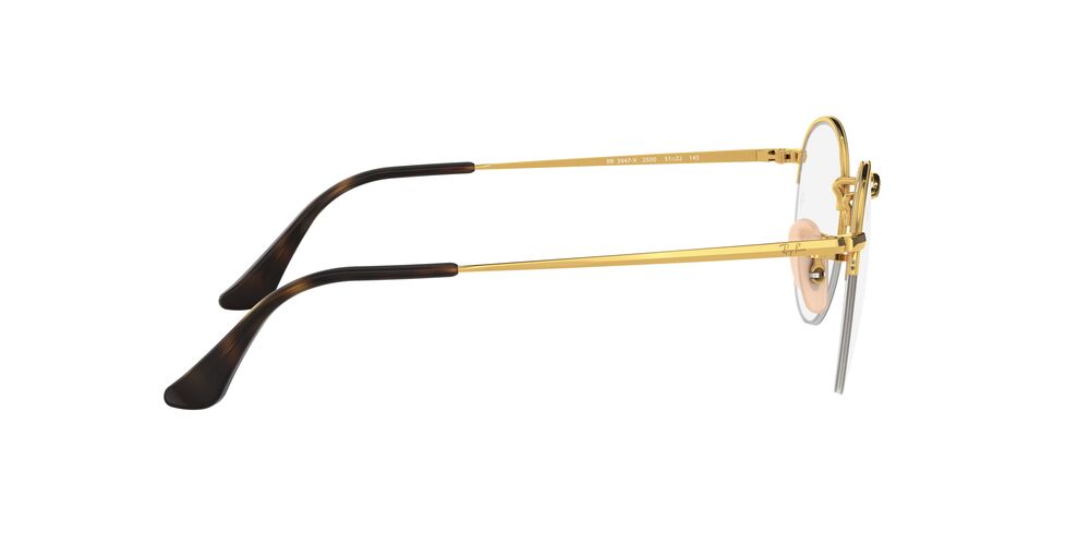 ANTEOJOS RAY-BAN ÓPTICOS RX3947V ROUND GAZE DORADO UNISEX - 4