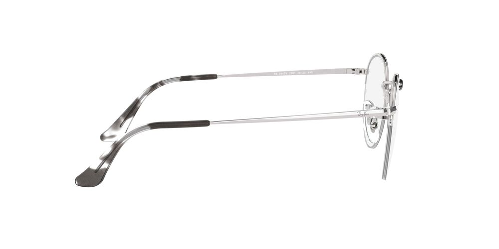 ANTEOJOS RAY-BAN ÓPTICOS RX3947V ROUND GAZE PLATEADO UNISEX - 4