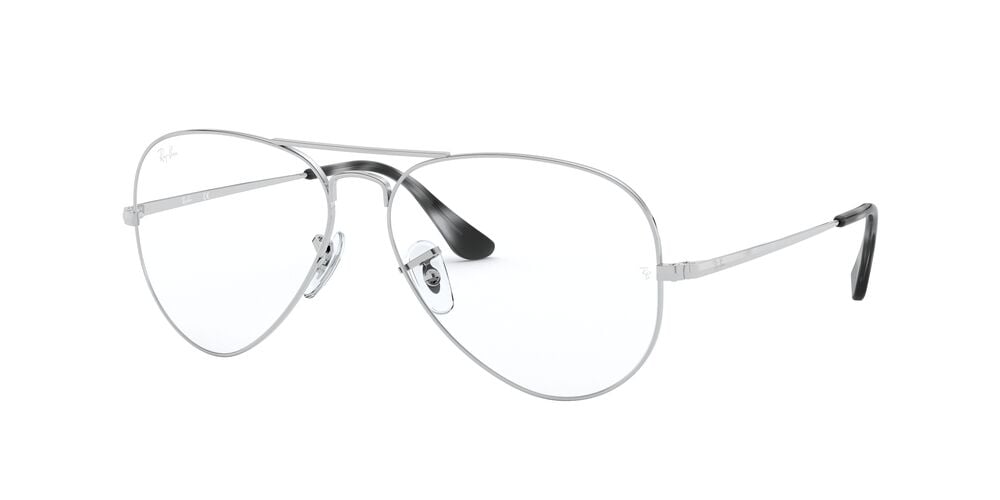 ANTEOJOS RAY-BAN ÓPTICOS RX6489 AVIATOR PLATEADO UNISEX - 2