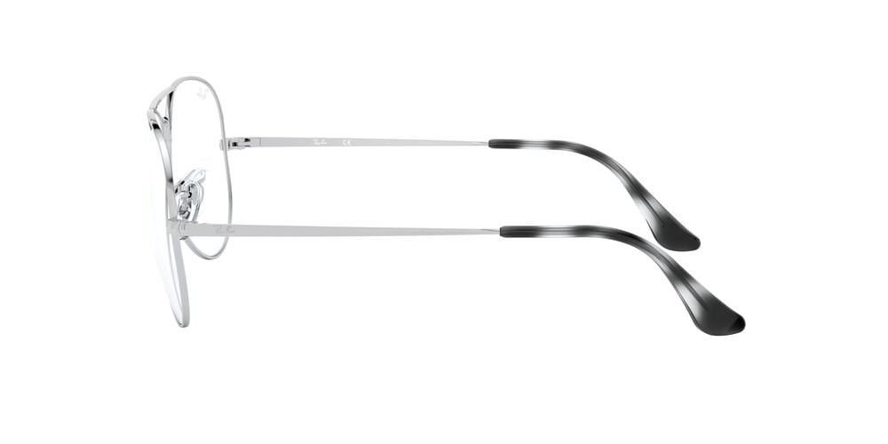 ANTEOJOS RAY-BAN ÓPTICOS RX6489 AVIATOR PLATEADO UNISEX - 3