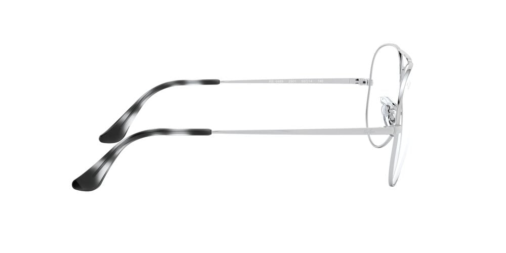 ANTEOJOS RAY-BAN ÓPTICOS RX6489 AVIATOR PLATEADO UNISEX - 4