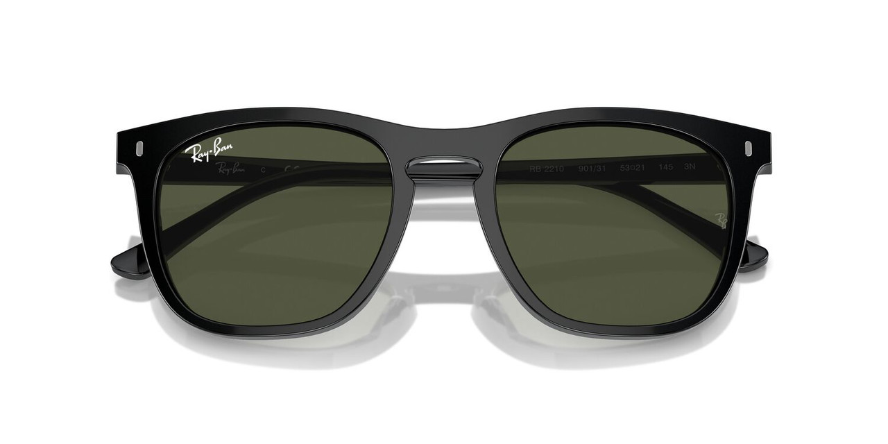 ANTEOJOS SOL RAY-BAN RB2210 NEGRO UNISEX - 3