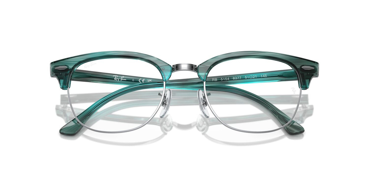 ANTEOJOS RAY-BAN ÓPTICOS RX5154 CLUBMASTER VERDE UNISEX - 3