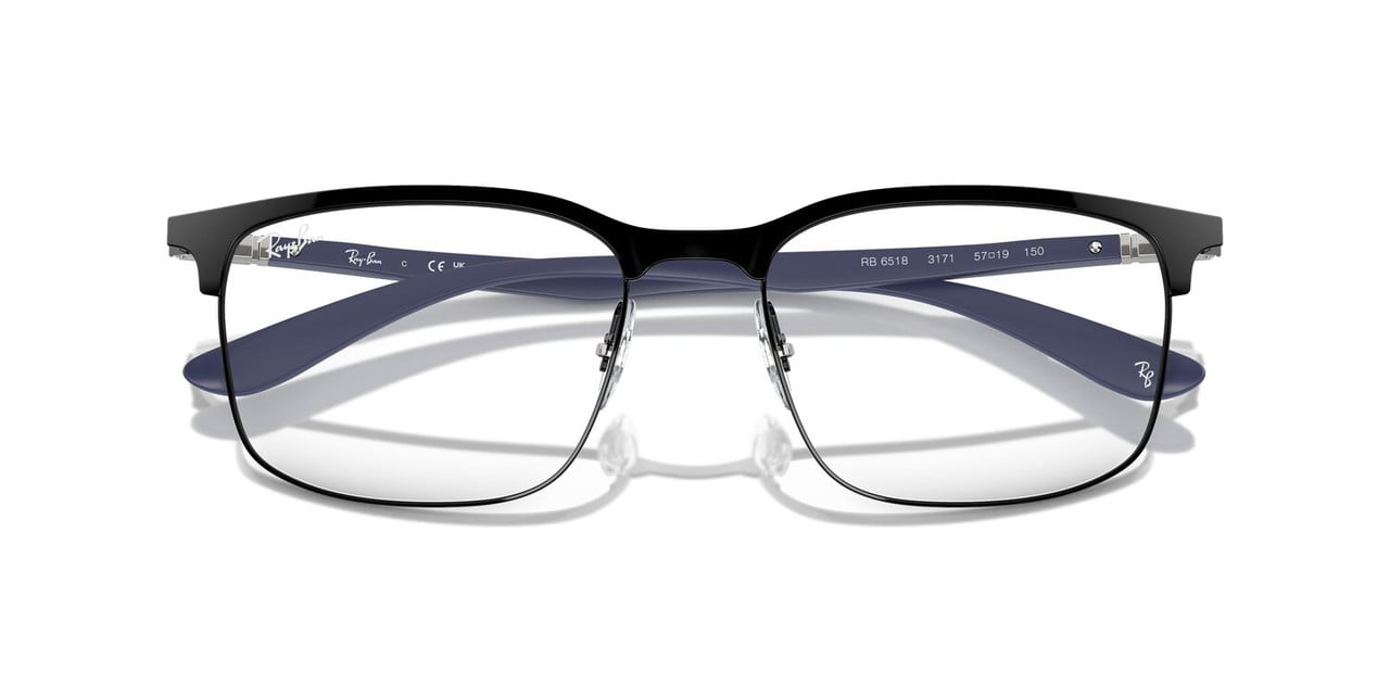 ANTEOJOS RAY-BAN ÓPTICOS RX6518 NEGRO UNISEX - 5
