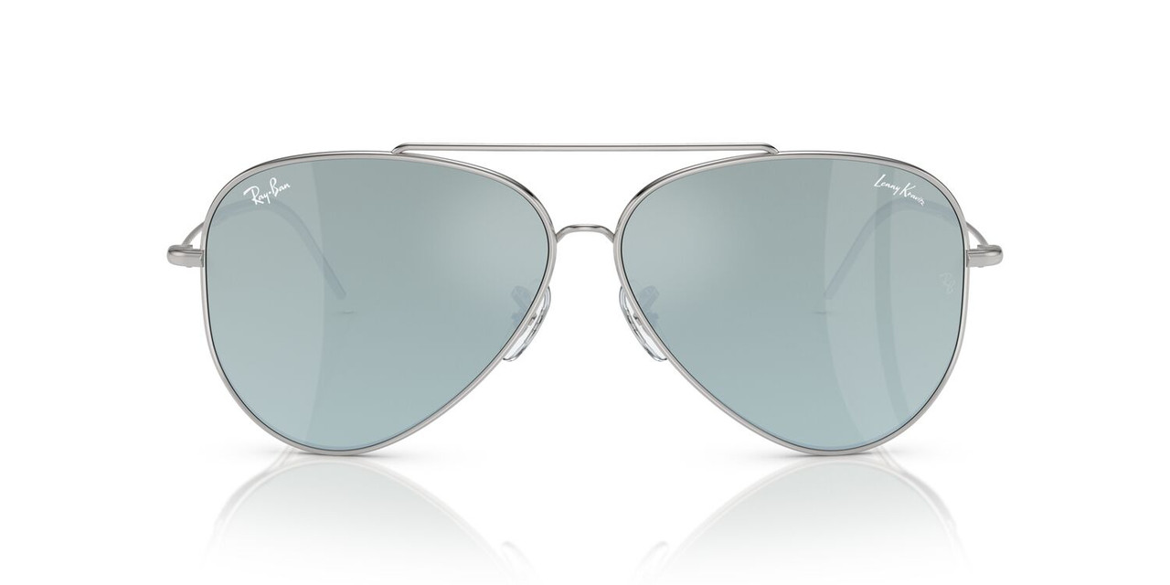 ANTEOJOS SOL RAY-BAN RBR0101S AVIATOR REVERSE PLATEADO UNISEX - 1